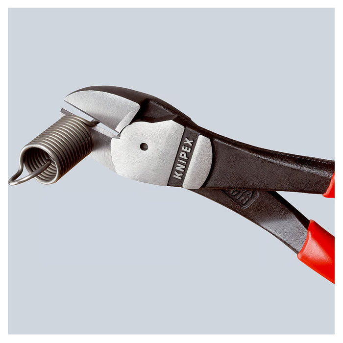 Kìm cắt trợ lực KNIPEX chiều dài từ 140mm - 250mm, mạ đen nhám, tay cầm bọc nhựa chống trượt