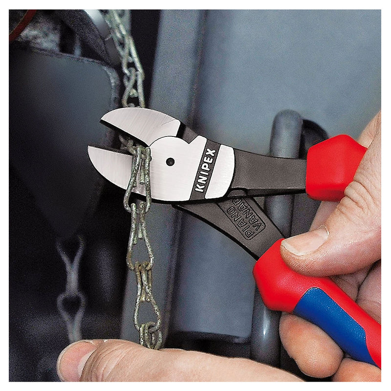 Kìm cắt trợ lực KNIPEX chiều dài 140mm - 250mm, mạ đen nhám, tay cầm bọc nhựa đa thành phần chống trượt