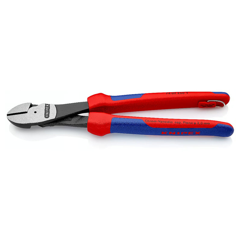 Kìm cắt trợ lực KNIPEX chiều dài 140mm - 250mm, mạ đen nhám, tay cầm bọc nhựa đa thành phần chống trượt