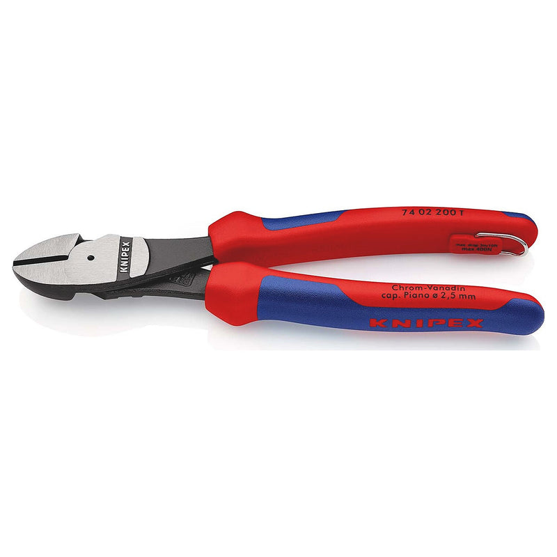 Kìm cắt trợ lực KNIPEX chiều dài 140mm - 250mm, mạ đen nhám, tay cầm bọc nhựa đa thành phần chống trượt