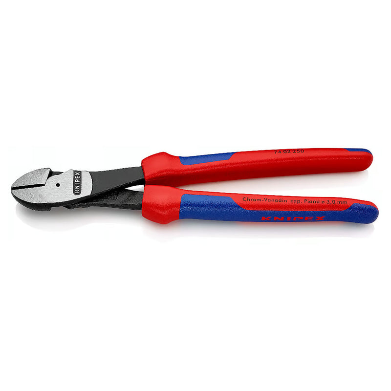 Kìm cắt trợ lực KNIPEX chiều dài 140mm - 250mm, mạ đen nhám, tay cầm bọc nhựa đa thành phần chống trượt