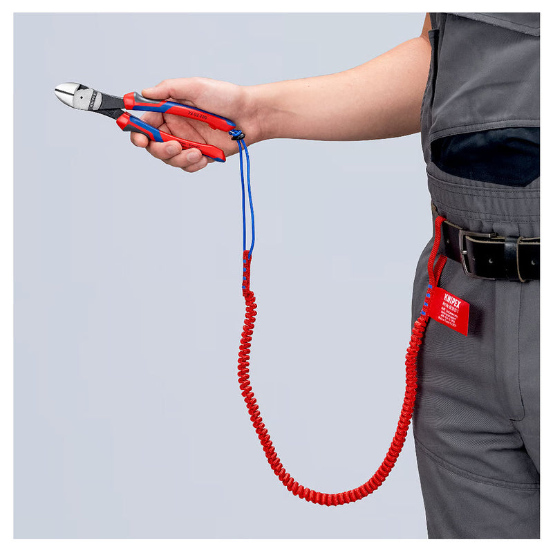 Kìm cắt trợ lực KNIPEX chiều dài 140mm - 250mm, mạ đen nhám, tay cầm bọc nhựa đa thành phần chống trượt
