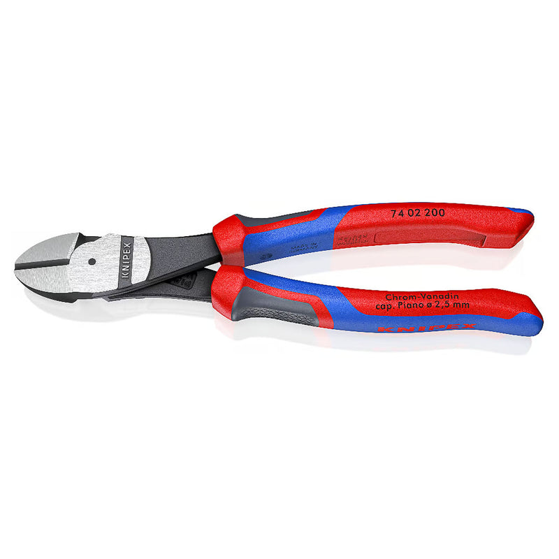 Kìm cắt trợ lực KNIPEX chiều dài 140mm - 250mm, mạ đen nhám, tay cầm bọc nhựa đa thành phần chống trượt