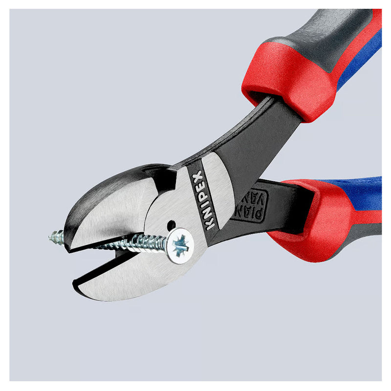 Kìm cắt trợ lực KNIPEX chiều dài 140mm - 250mm, mạ đen nhám, tay cầm bọc nhựa đa thành phần chống trượt