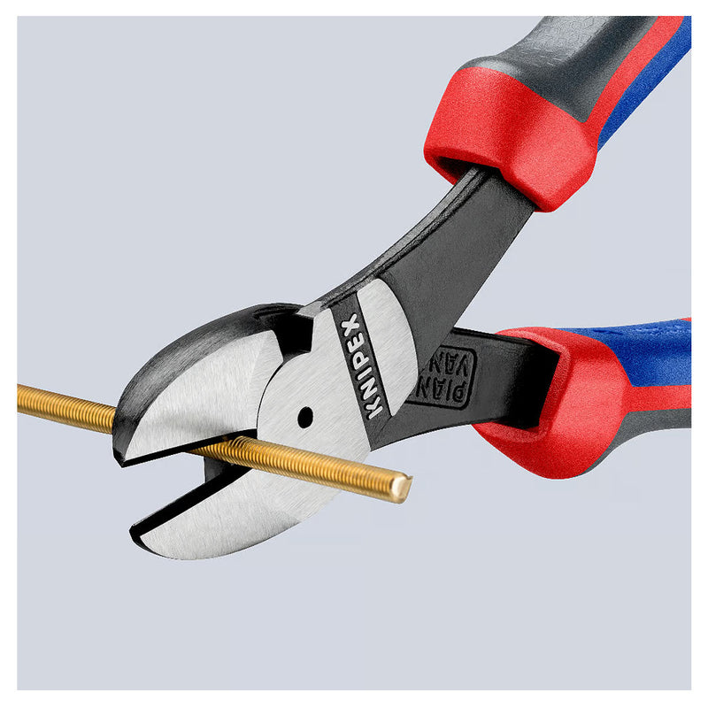 Kìm cắt trợ lực KNIPEX chiều dài 140mm - 250mm, mạ đen nhám, tay cầm bọc nhựa đa thành phần chống trượt
