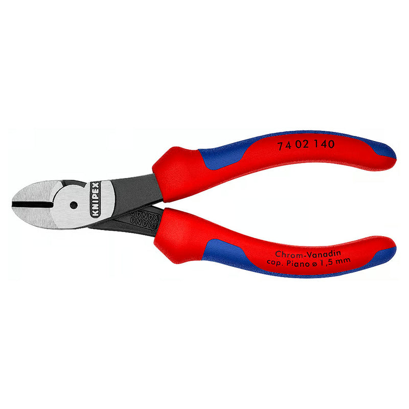 Kìm cắt trợ lực KNIPEX chiều dài 140mm - 250mm, mạ đen nhám, tay cầm bọc nhựa đa thành phần chống trượt