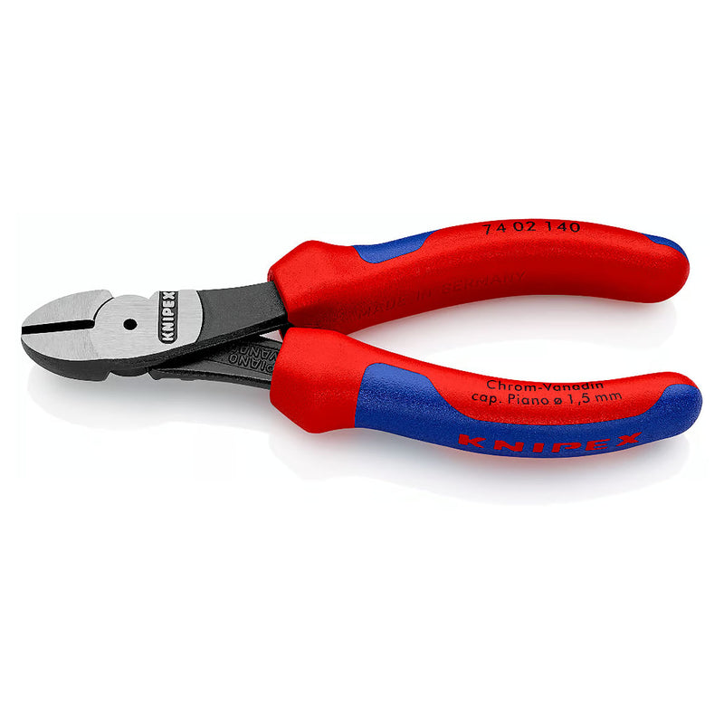 Kìm cắt trợ lực KNIPEX chiều dài 140mm - 250mm, mạ đen nhám, tay cầm bọc nhựa đa thành phần chống trượt