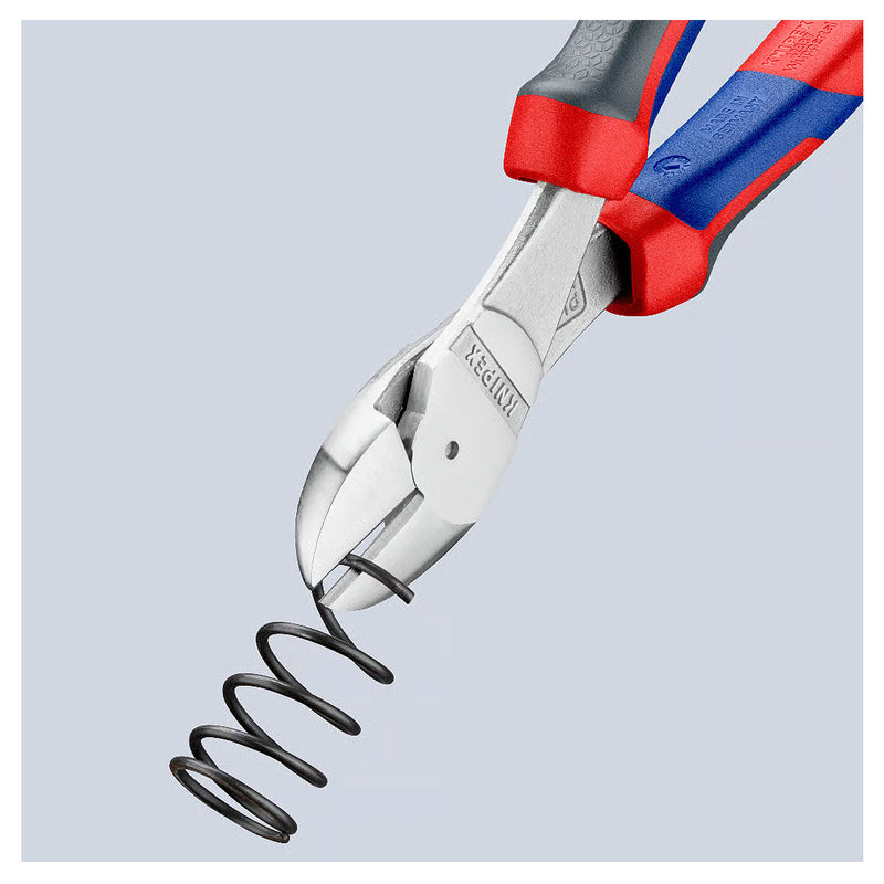 Kìm cắt trợ lực KNIPEX chiều dài 140mm - 250mm, mạ Chrome, tay cầm bọc nhựa đa thành phần chống trượt