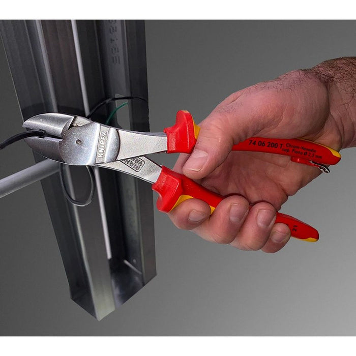 Kìm cắt trợ lực KNIPEX cách điện 1000V, chiều dài từ 160mm - 250mm, mạ Chrome