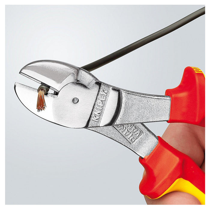 Kìm cắt trợ lực KNIPEX cách điện 1000V, chiều dài từ 160mm - 250mm, mạ Chrome