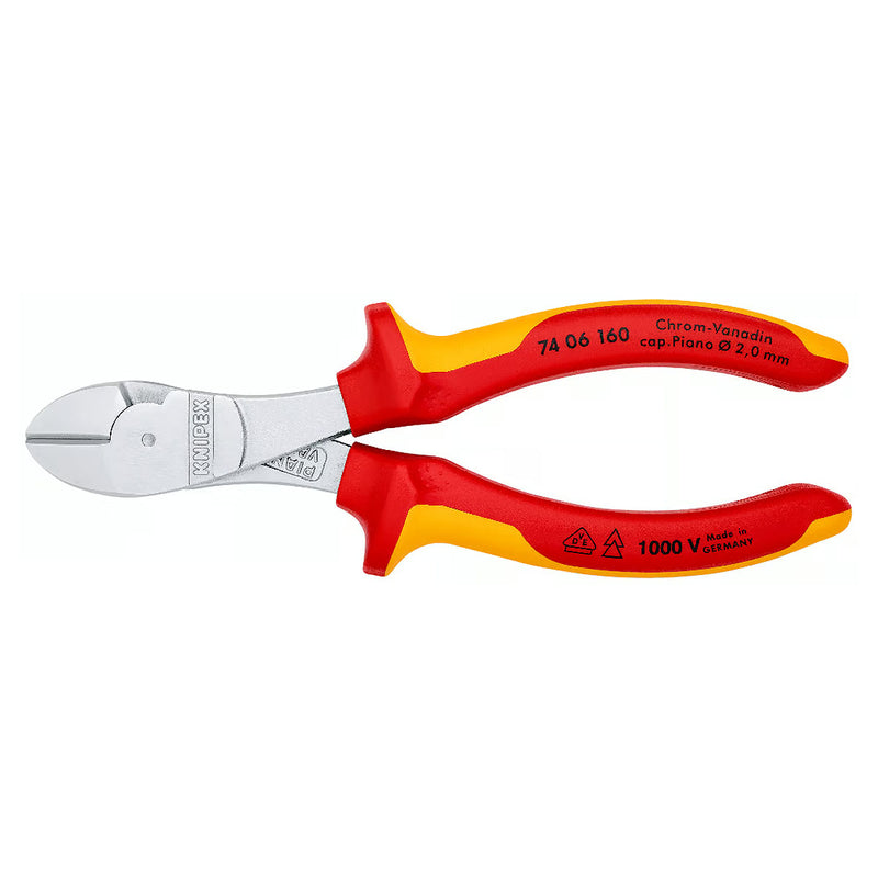 Kìm cắt trợ lực KNIPEX cách điện 1000V, chiều dài từ 160mm - 250mm, mạ Chrome
