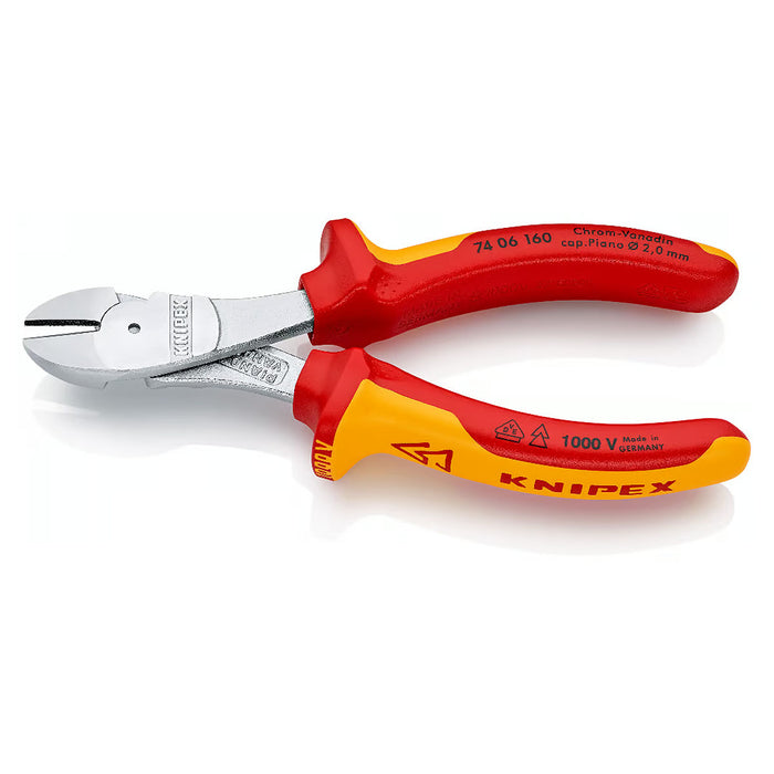 Kìm cắt trợ lực KNIPEX cách điện 1000V, chiều dài từ 160mm - 250mm, mạ Chrome