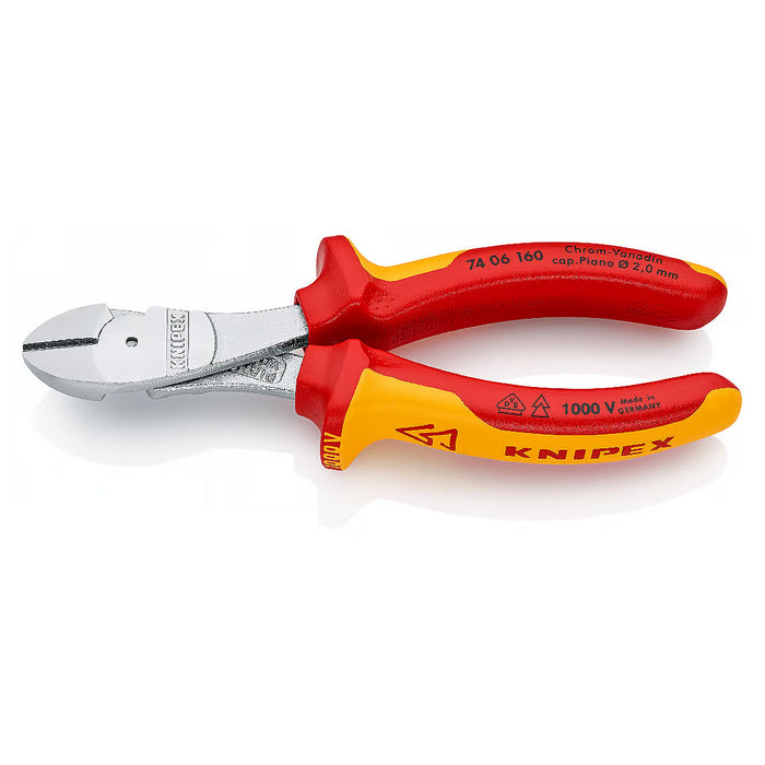 Kìm cắt trợ lực KNIPEX cách điện 1000V, chiều dài từ 160mm - 250mm, mạ Chrome