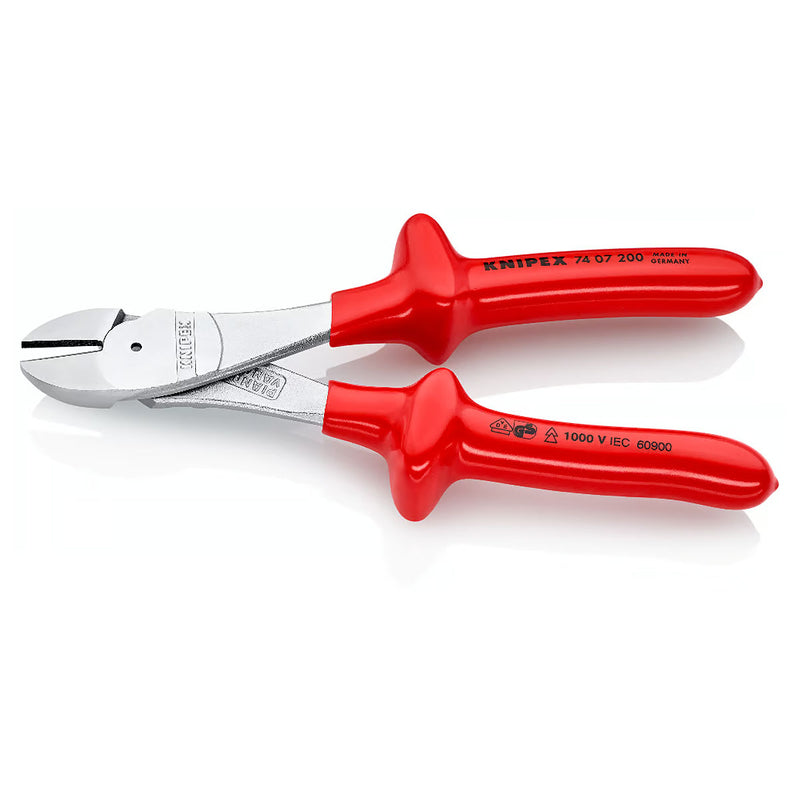 Kìm cắt trợ lực KNIPEX cách điện 1000V, chiều dài từ 200mm - 250mm, mạ Chrome