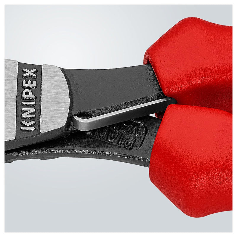 Kìm cắt trợ lực KNIPEX chiều dài từ 160mm - 180mm, mạ đen nhám, tay cầm bọc nhựa chống trượt