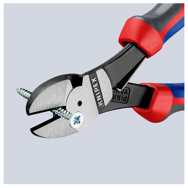 Kìm cắt trợ lực KNIPEX chiều dài từ 160mm - 180mm, mạ đen nhám, tay cầm bọc nhựa chống trượt