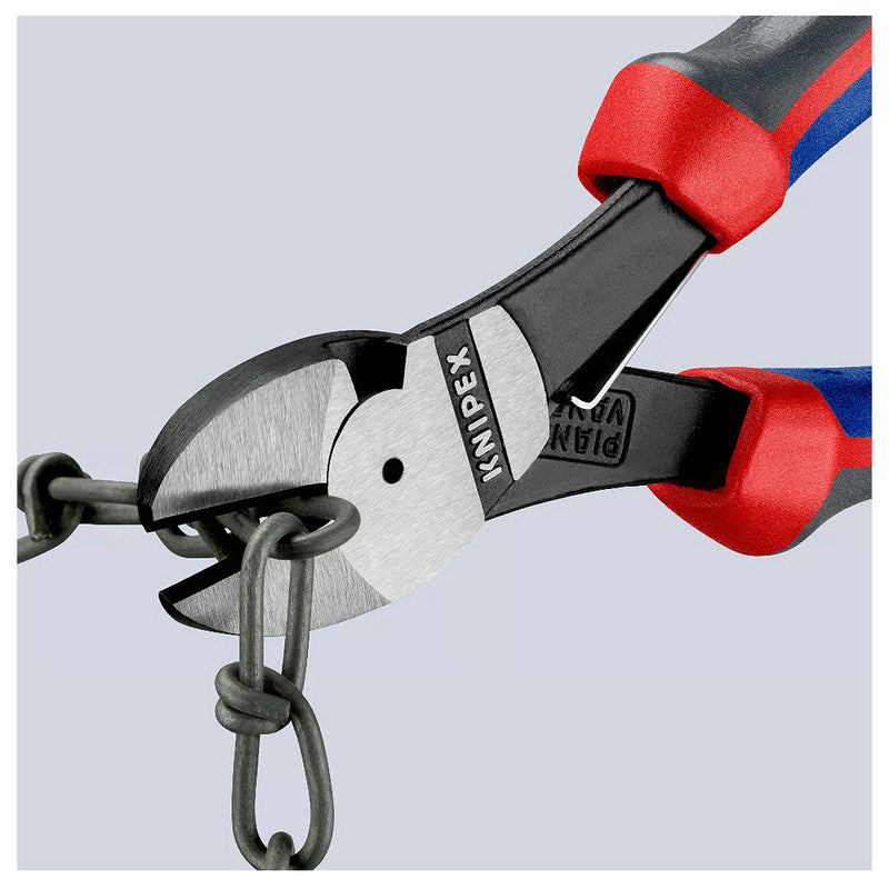 Kìm cắt trợ lực KNIPEX chiều dài từ 160mm - 180mm, mạ đen nhám, tay cầm bọc nhựa chống trượt