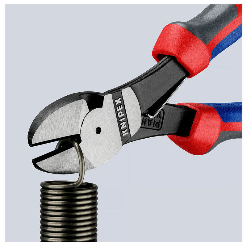 Kìm cắt trợ lực KNIPEX chiều dài từ 160mm - 180mm, mạ đen nhám, tay cầm bọc nhựa chống trượt