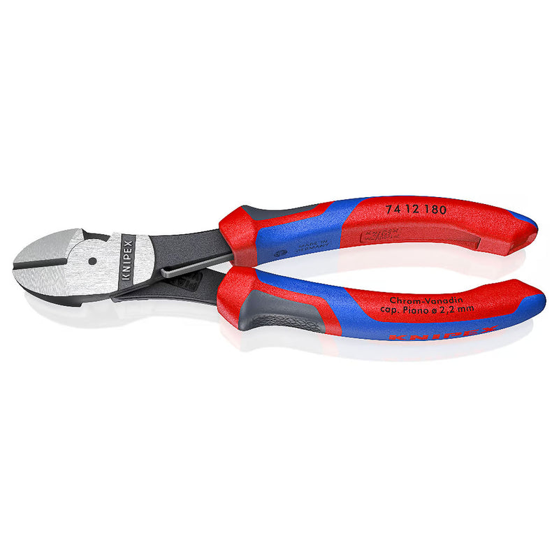 Kìm cắt trợ lực KNIPEX chiều dài từ 160mm - 180mm, mạ đen nhám, tay cầm bọc nhựa chống trượt
