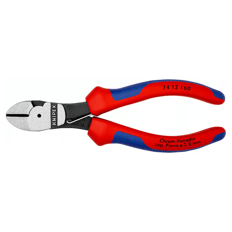 Kìm cắt trợ lực KNIPEX chiều dài từ 160mm - 180mm, mạ đen nhám, tay cầm bọc nhựa chống trượt