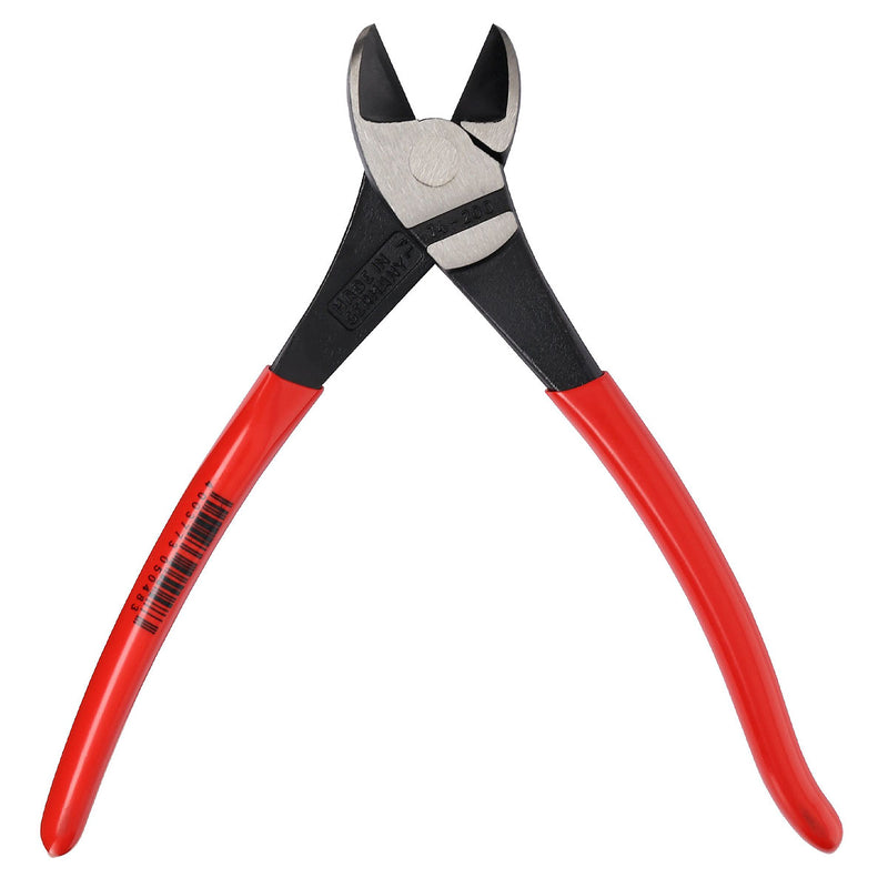 Kìm cắt trợ lực, thân kìm cong 12° KNIPEX chiều dài từ 200mm - 250mm, mạ đen nhám, tay cầm bọc nhựa kháng dầu mở