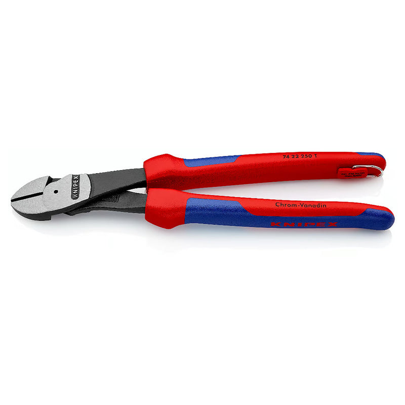 Kìm cắt trợ lực, thân kìm cong 12° KNIPEX chiều dài từ 200mm - 250mm, mạ đen nhám, tay cầm bọc nhựa chống trượt