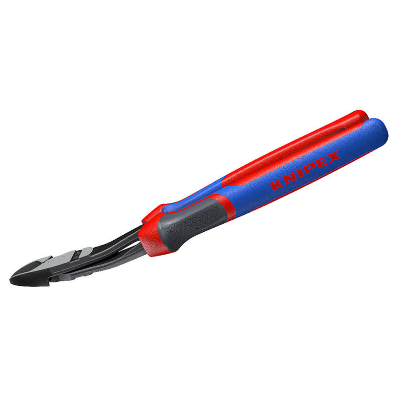 Kìm cắt trợ lực, thân kìm cong 12° KNIPEX chiều dài từ 200mm - 250mm, mạ đen nhám, tay cầm bọc nhựa chống trượt