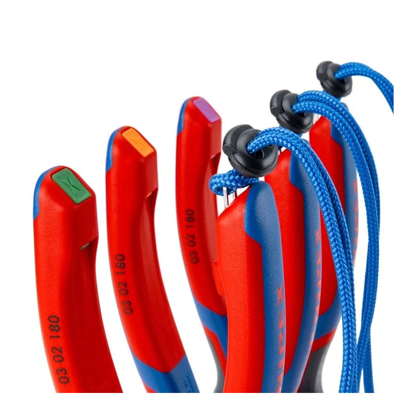 Kìm cắt trợ lực, thân kìm cong 12° KNIPEX chiều dài từ 200mm - 250mm, mạ đen nhám, tay cầm bọc nhựa chống trượt