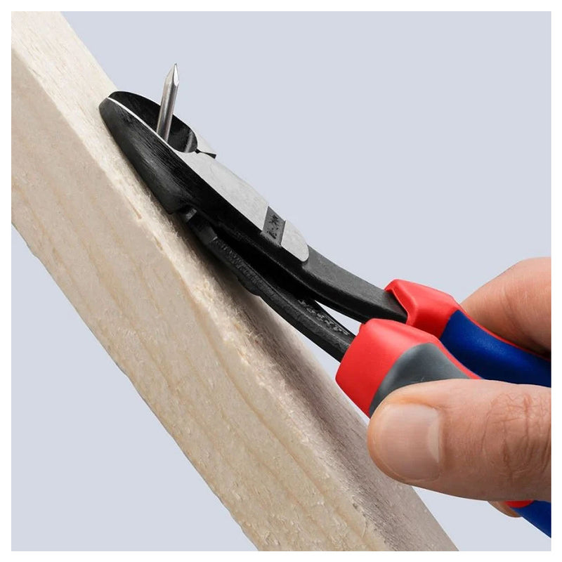 Kìm cắt trợ lực, thân kìm cong 12° KNIPEX chiều dài từ 200mm - 250mm, mạ đen nhám, tay cầm bọc nhựa chống trượt