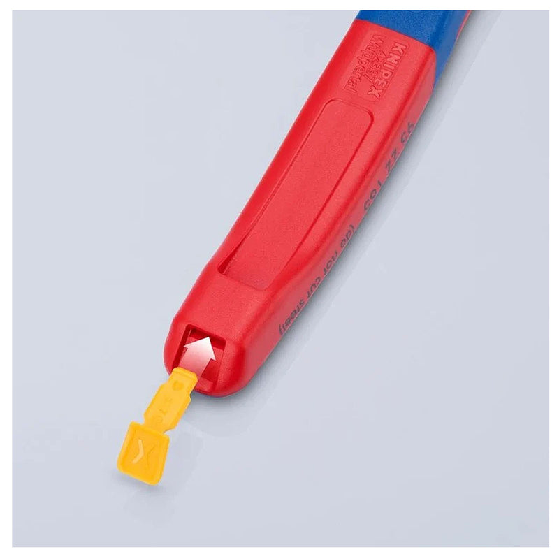 Kìm cắt trợ lực, thân kìm cong 12° KNIPEX chiều dài từ 200mm - 250mm, mạ đen nhám, tay cầm bọc nhựa chống trượt