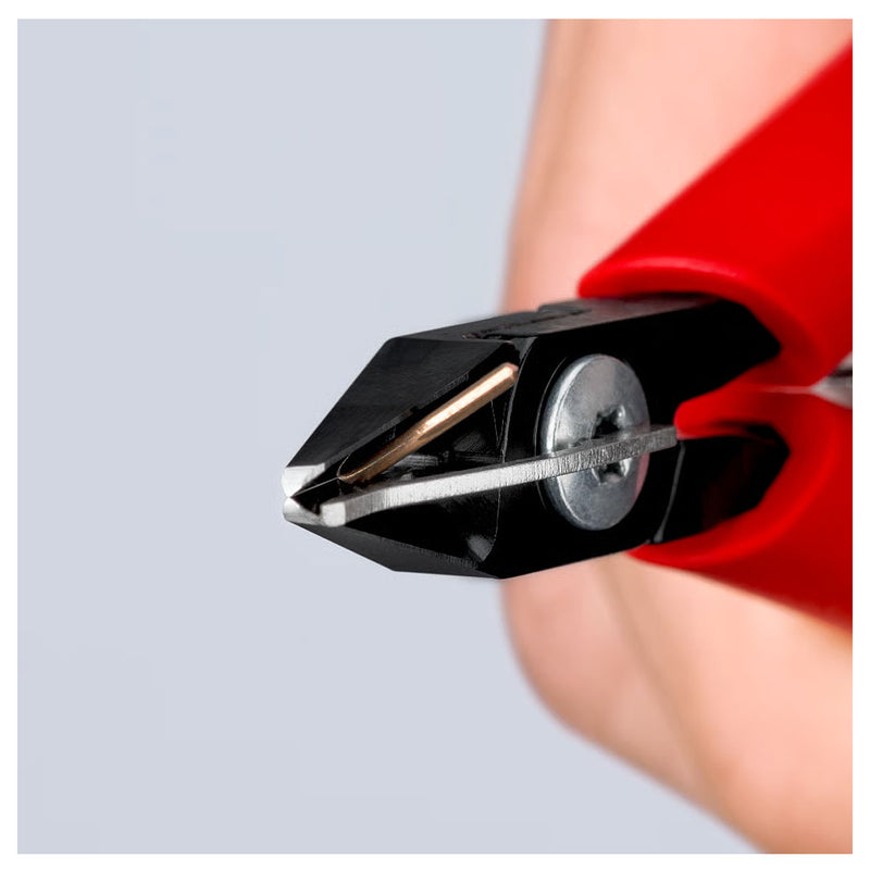 Kìm cắt linh kiện điện tử, có nang trợ lực kèm kẹp giữ dây KNIPEX 75 12 125 chiều dài 125mm, khả năng cắt từ 0.2mm - 1.3mm