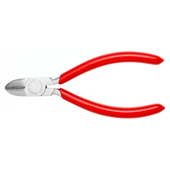 Kìm cắt KNIPEX 76 03 125 chiều dài 125mm, mạ Chrome, tay cầm bọc nhựa kháng dầu mở