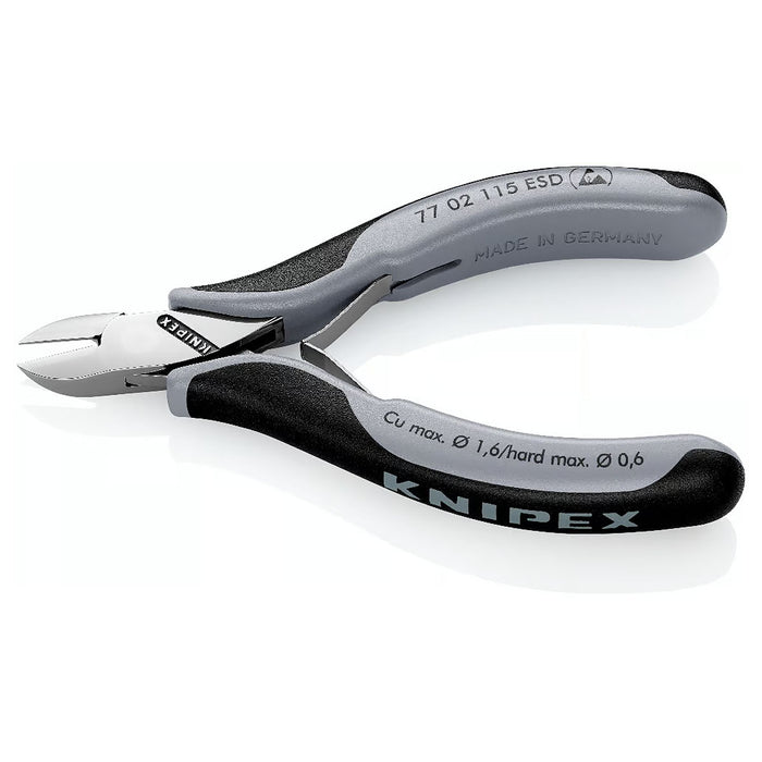 Kìm cắt linh kiện điện tử, chống tĩnh điện, đầu mũi tròn KNIPEX chiều dài từ 115mm - 130mm, khả năng cắt từ 0.3mm - 2.0mm