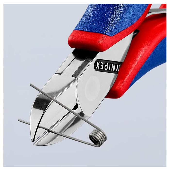 Kìm cắt linh kiện điện tử, có nang trợ lực, đầu mũi tròn KNIPEX chiều dài từ 115mm - 130mm, khả năng cắt từ 0.3mm - 2.0mm