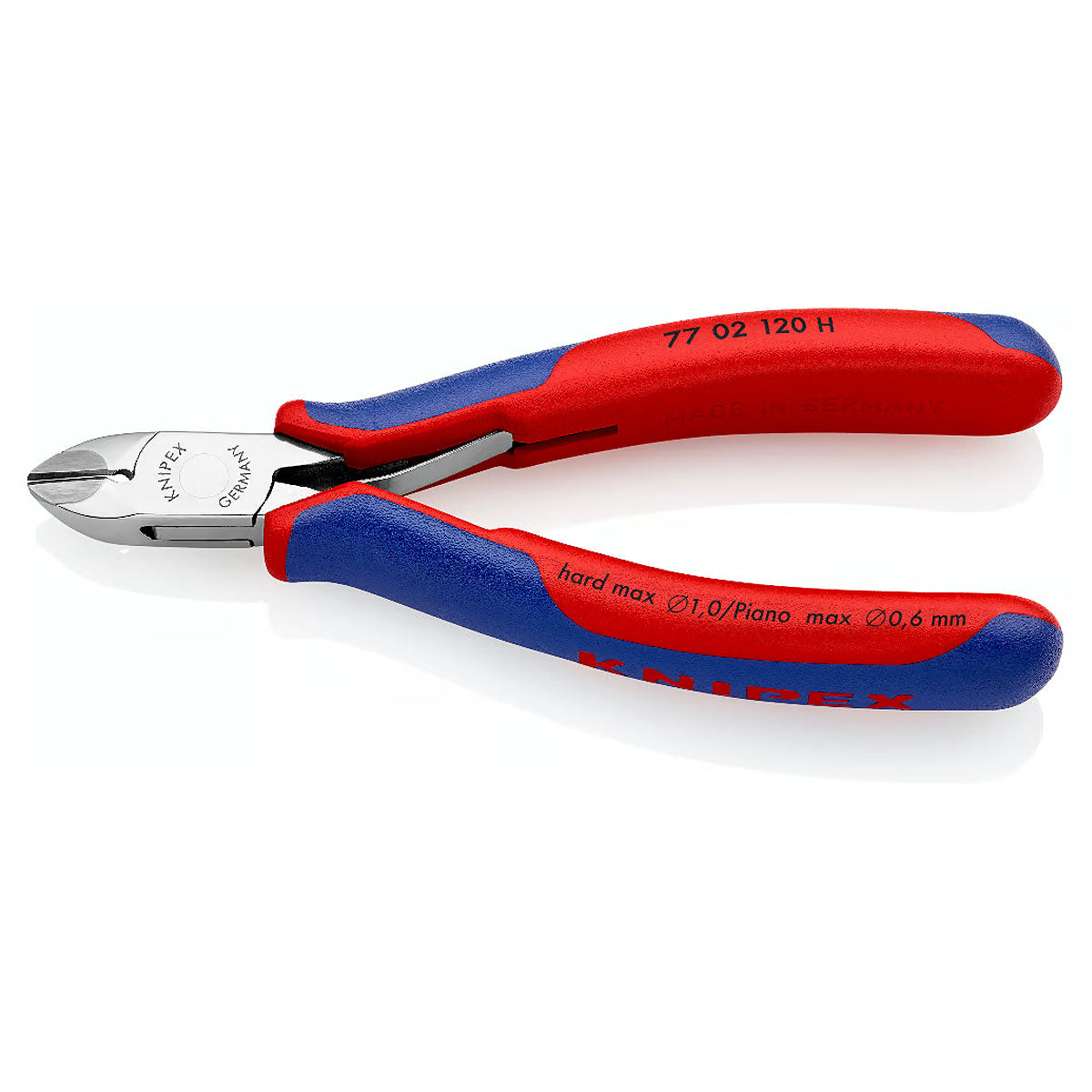 Kìm cắt linh kiện điện tử, dòng hiệu suất cao, lưỡi Carbide, chuyên cắt dây cứng KNIPEX chiều dài từ 120mm - 135mm, khả năng cắt từ 0.6mm - 2.0mm