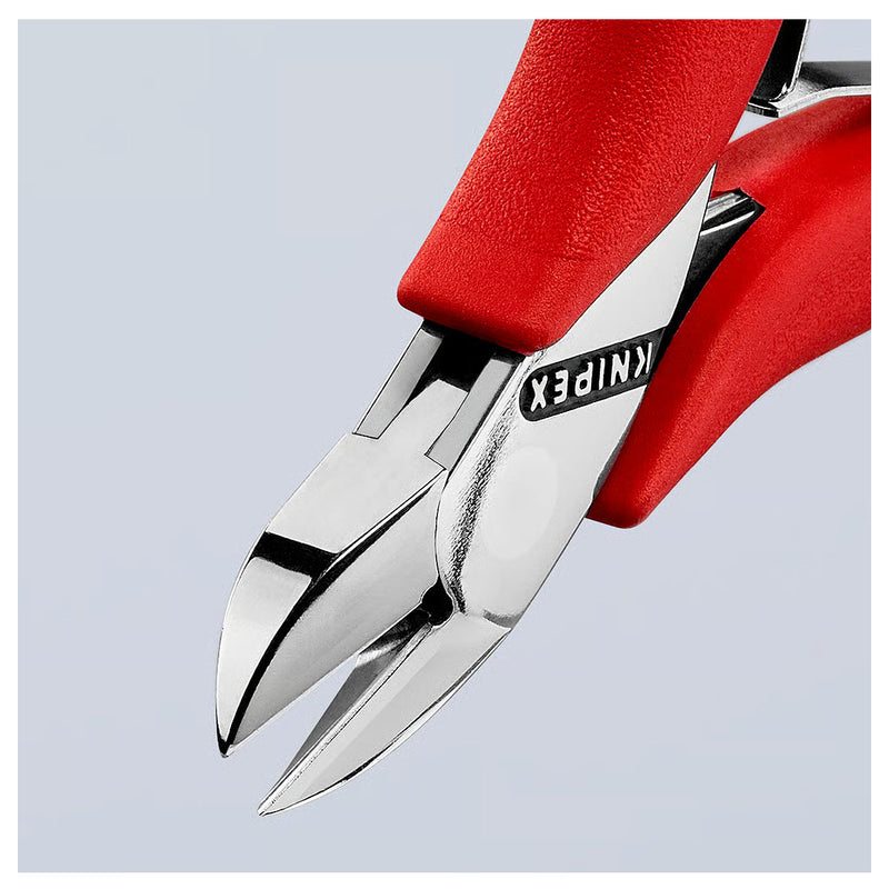 Kìm cắt linh kiện điện tử, có nang trợ lực, đầu mũi tròn KNIPEX 77 21 115 N chiều dài từ 115mm, khả năng cắt 1.3mm