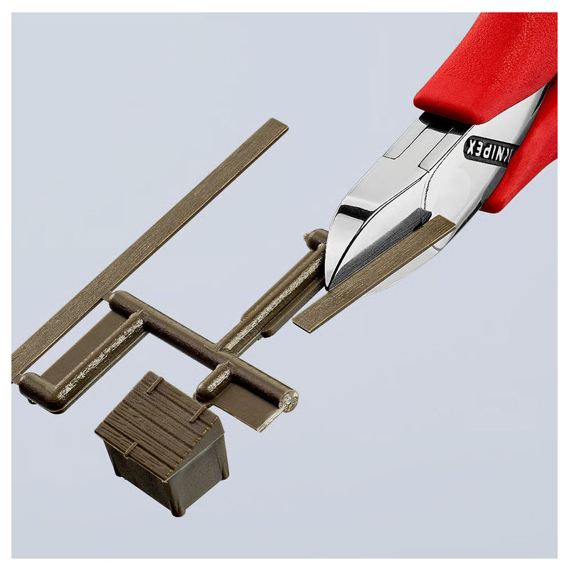 Kìm cắt linh kiện điện tử, có nang trợ lực, đầu mũi tròn KNIPEX 77 21 115 N chiều dài từ 115mm, khả năng cắt 1.3mm