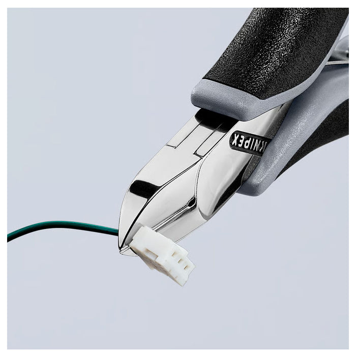 Kìm cắt linh kiện điện tử, chống tĩnh điện, đầu mũi tròn KNIPEX 77 22 115 ESD chiều dài 115mm, khả năng cắt từ 0.3mm - 1.3mm