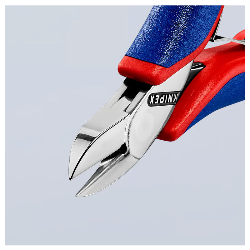Kìm cắt linh kiện điện tử, có nang trợ lực, đầu mũi tròn KNIPEX 77 22 115 chiều dài 115mm, khả năng cắt từ 0.3mm - 1.3mm