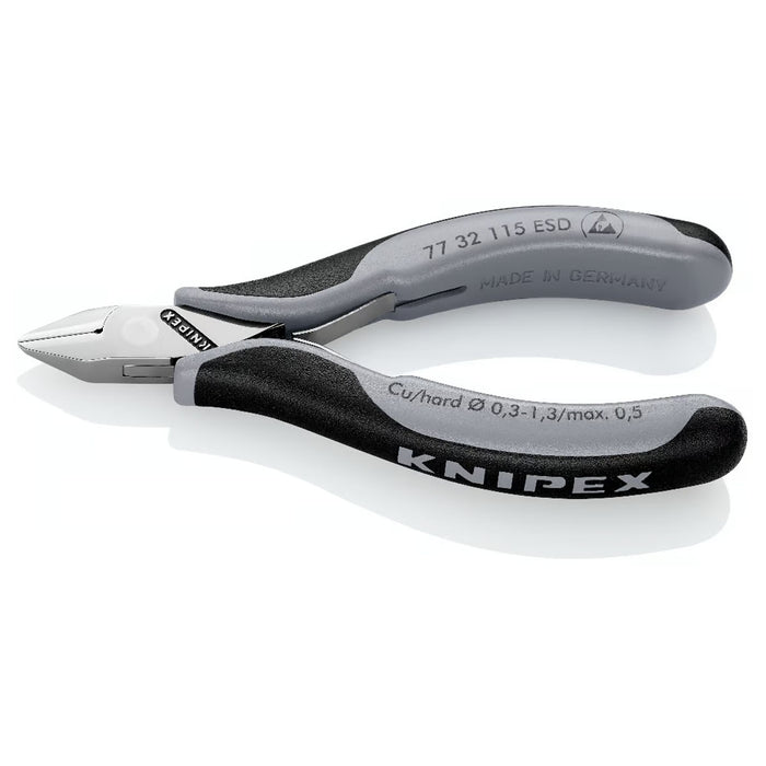 Kìm cắt linh kiện điện tử, chống tĩnh điện, đầu mũi nhọn KNIPEX  chiều dài từ 115mm - 130mm, khả năng cắt từ 0.3mm - 2.0mm