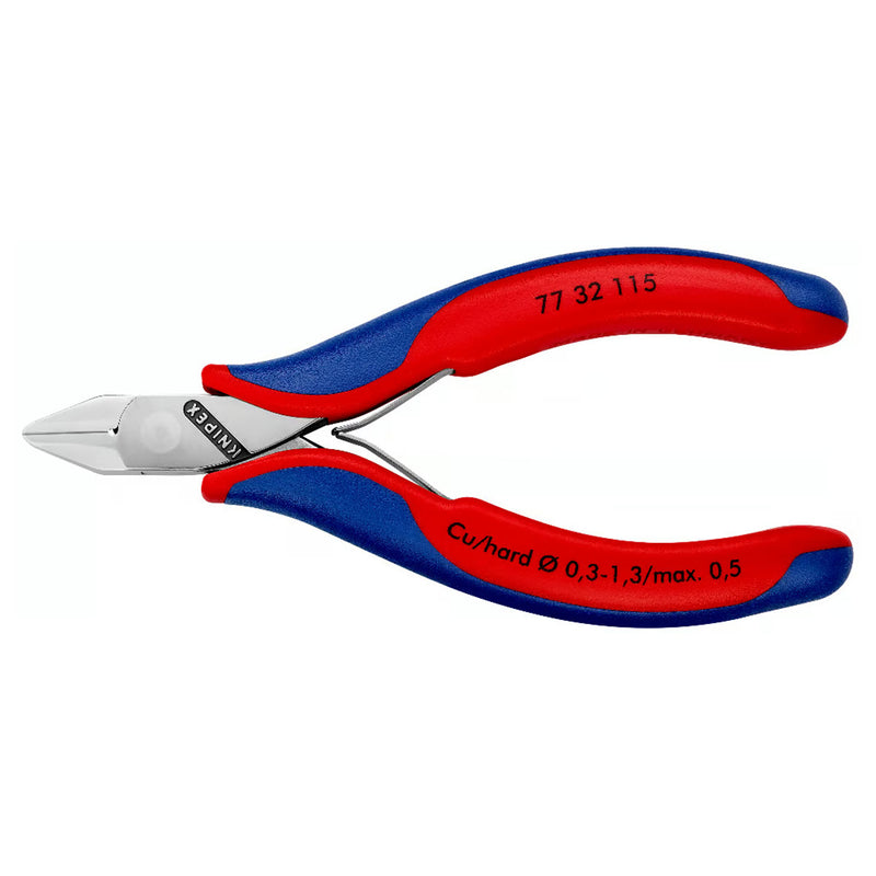 Kìm cắt linh kiện điện tử, có nang trợ lực, đầu mũi nhọn KNIPEX  chiều dài từ 115mm - 130mm, khả năng cắt từ 0.3mm - 2.0mm