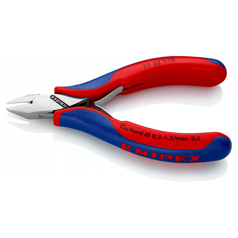 Kìm cắt linh kiện điện tử, có nang trợ lực, đầu mũi nhọn KNIPEX  chiều dài từ 115mm - 130mm, khả năng cắt từ 0.3mm - 2.0mm