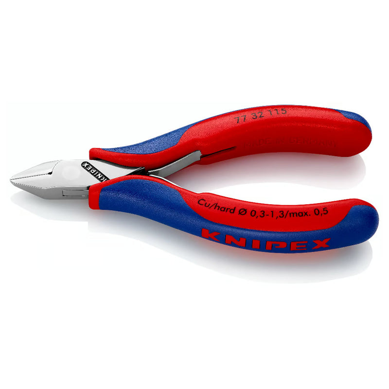 Kìm cắt linh kiện điện tử, có nang trợ lực, đầu mũi nhọn KNIPEX  chiều dài từ 115mm - 130mm, khả năng cắt từ 0.3mm - 2.0mm