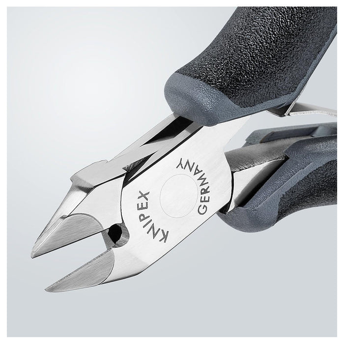 Kìm cắt linh kiện điện tử chống tĩnh điện, dòng hiệu suất cao, lưỡi Carbide, chuyên cắt dây cứng KNIPEX 77 32 120 H ESD chiều dài 120mm, khả năng cắt từ 0.2mm - 1.6mm