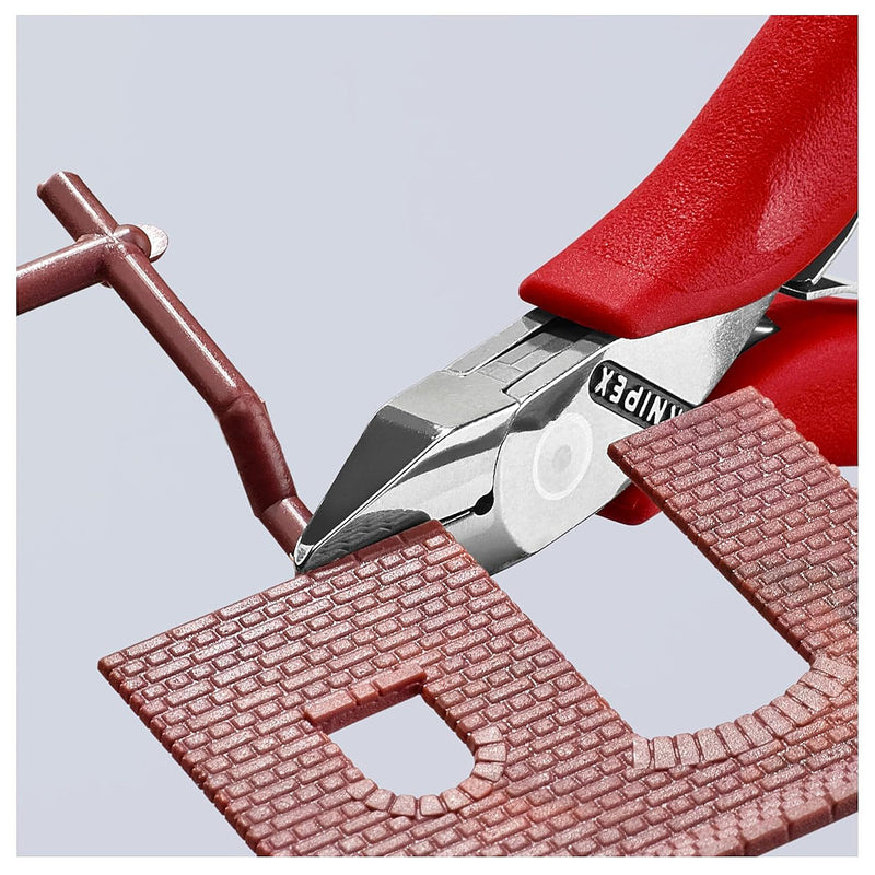 Kìm cắt linh kiện điện tử, có nang trợ lực, đầu mũi nhọn KNIPEX 77 41 115 chiều dài 115mm, khả năng cắt 1.3mm