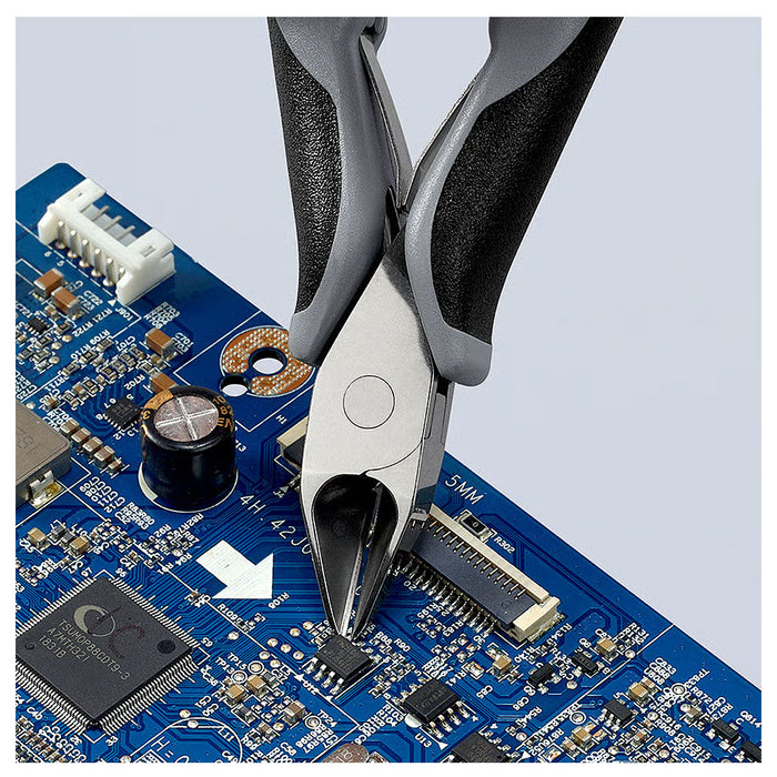 Kìm cắt linh kiện điện tử, chống tĩnh điện, đầu mũi nhọn KNIPEX chiều dài từ 115mm - 130mm, khả năng cắt từ 0.3mm - 1.6mm