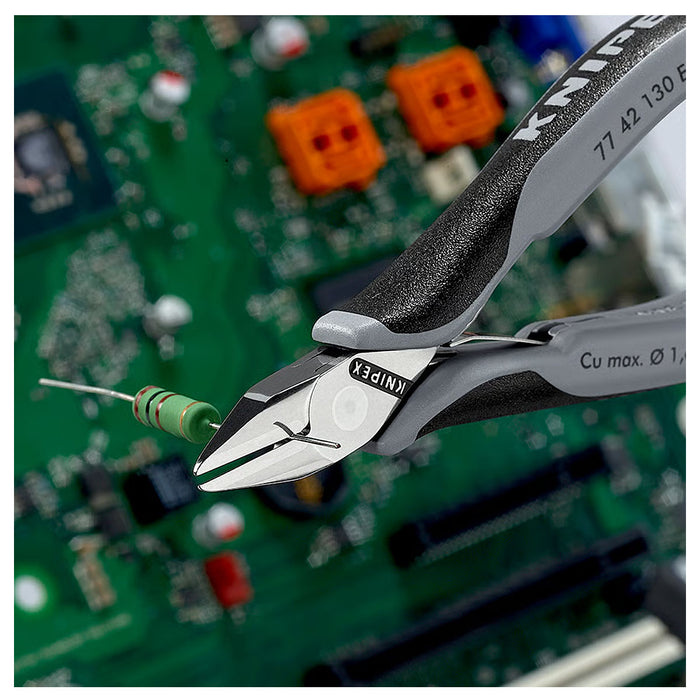 Kìm cắt linh kiện điện tử, chống tĩnh điện, đầu mũi nhọn KNIPEX chiều dài từ 115mm - 130mm, khả năng cắt từ 0.3mm - 1.6mm