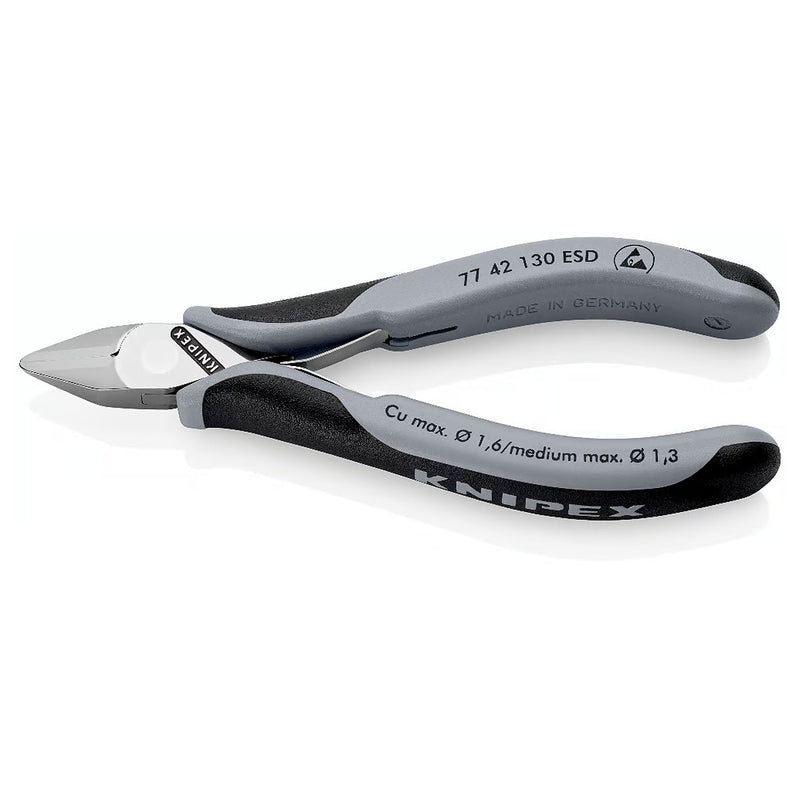 Kìm cắt linh kiện điện tử, chống tĩnh điện, đầu mũi nhọn KNIPEX chiều dài từ 115mm - 130mm, khả năng cắt từ 0.3mm - 1.6mm