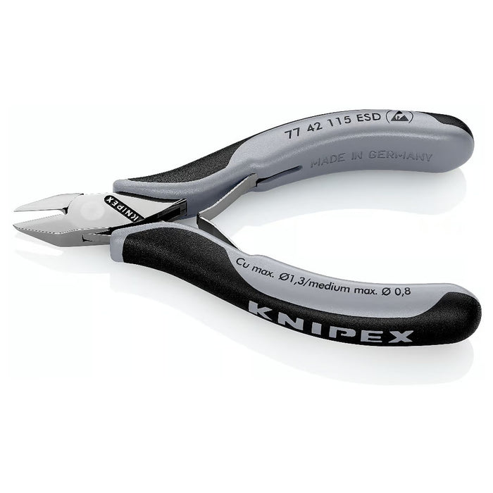 Kìm cắt linh kiện điện tử, chống tĩnh điện, đầu mũi nhọn KNIPEX chiều dài từ 115mm - 130mm, khả năng cắt từ 0.3mm - 1.6mm