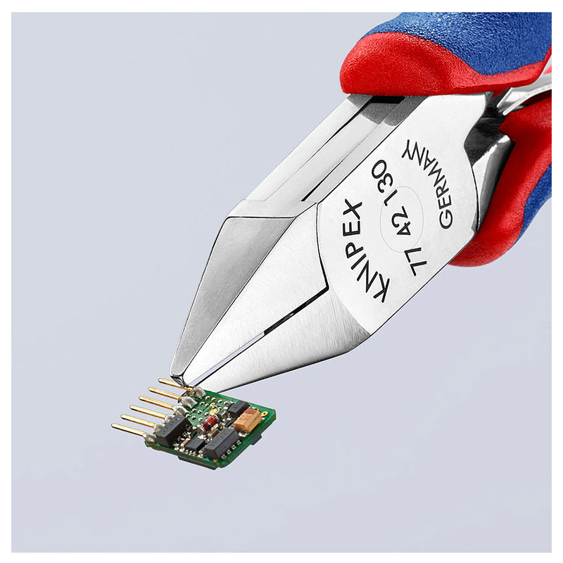 Kìm cắt linh kiện điện tử, có nang trợ lực, đầu mũi nhọn KNIPEX chiều dài từ 115mm - 130mm, khả năng cắt từ 0.3mm - 1.6mm